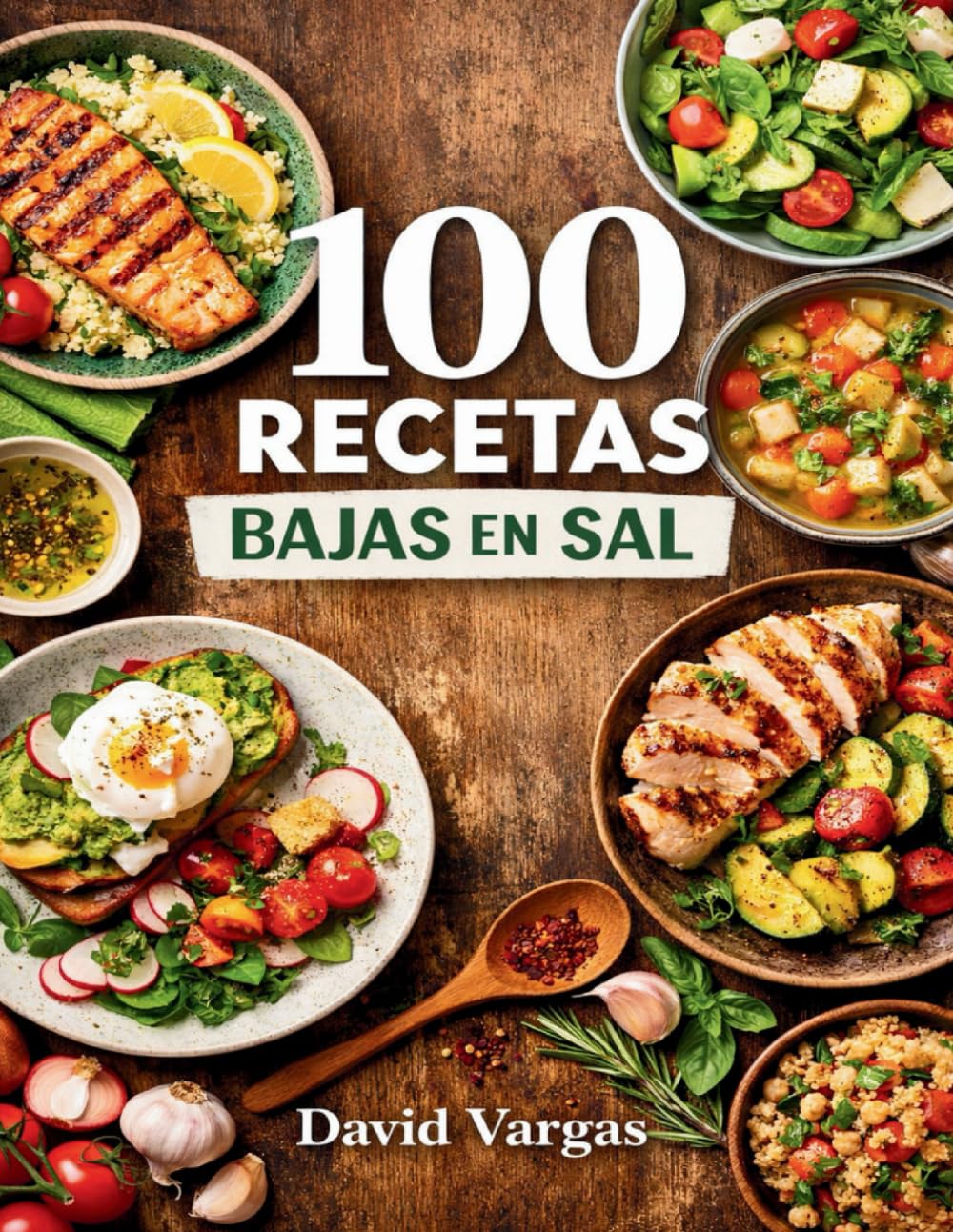 100 Recetas Bajas en Sal Fáciles y Deliciosas para el Día a Día: Cocina ligera con menos sodio y máximo sabor casero