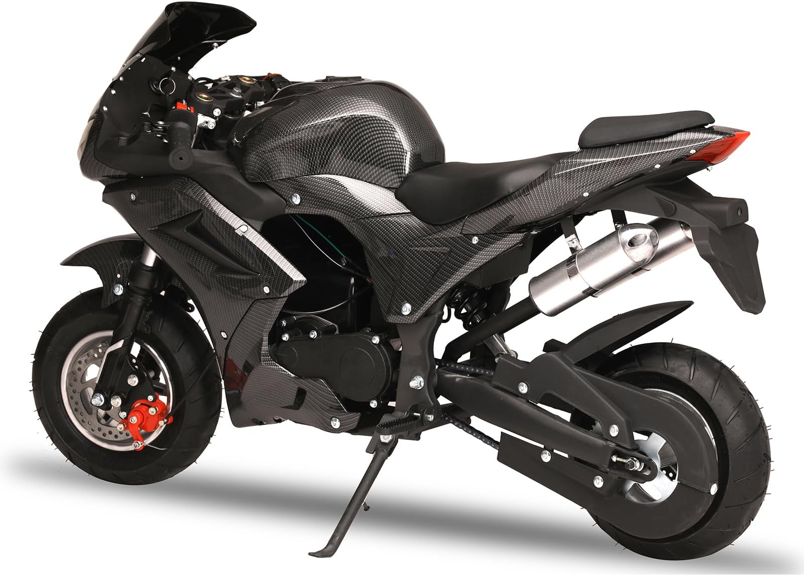 Kids Dirt Bike, 49cc 4-Stroke Gas Power Motocross, Off Road Mini Motorcycle, Pocket Motorbike with Front Rear Disc Brakes, Racing Max Speed 40KM/H, Mini Motorbike for Children (Unisex)