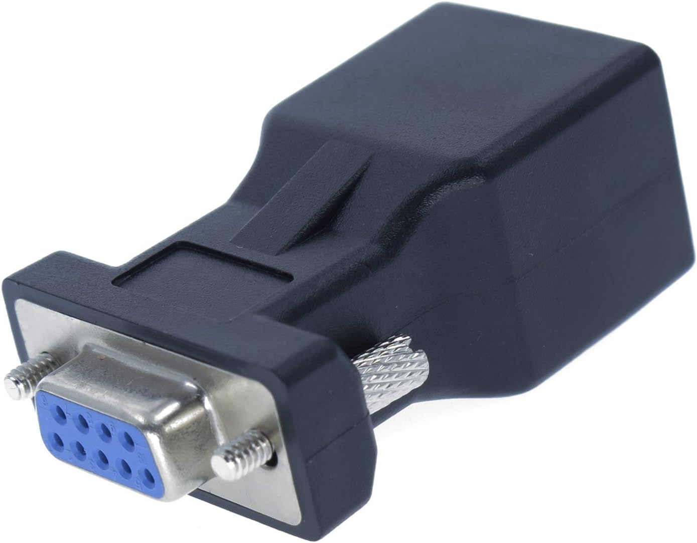 DB9 RS232 to RJ45 Adapter COM Port to LAN Ethernet Port Adapter Male/Female to Female (DB9 Female)