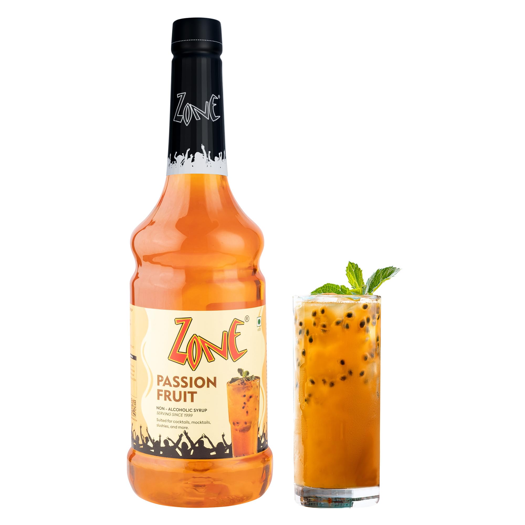 Sponsored Ad - Zone Passion Fruit Flavoured syrup 1000ml | Exotic Tropical Fruit Syrup & Drink Mixer for Cocktails, Mocktails, Smoothies, Sodas, Lemonades, Iced Teas & Summer Beverages | Premium Bar Syrup 1 Litre – More Servings, Perfect For Cafe Restaurants & Professional Use