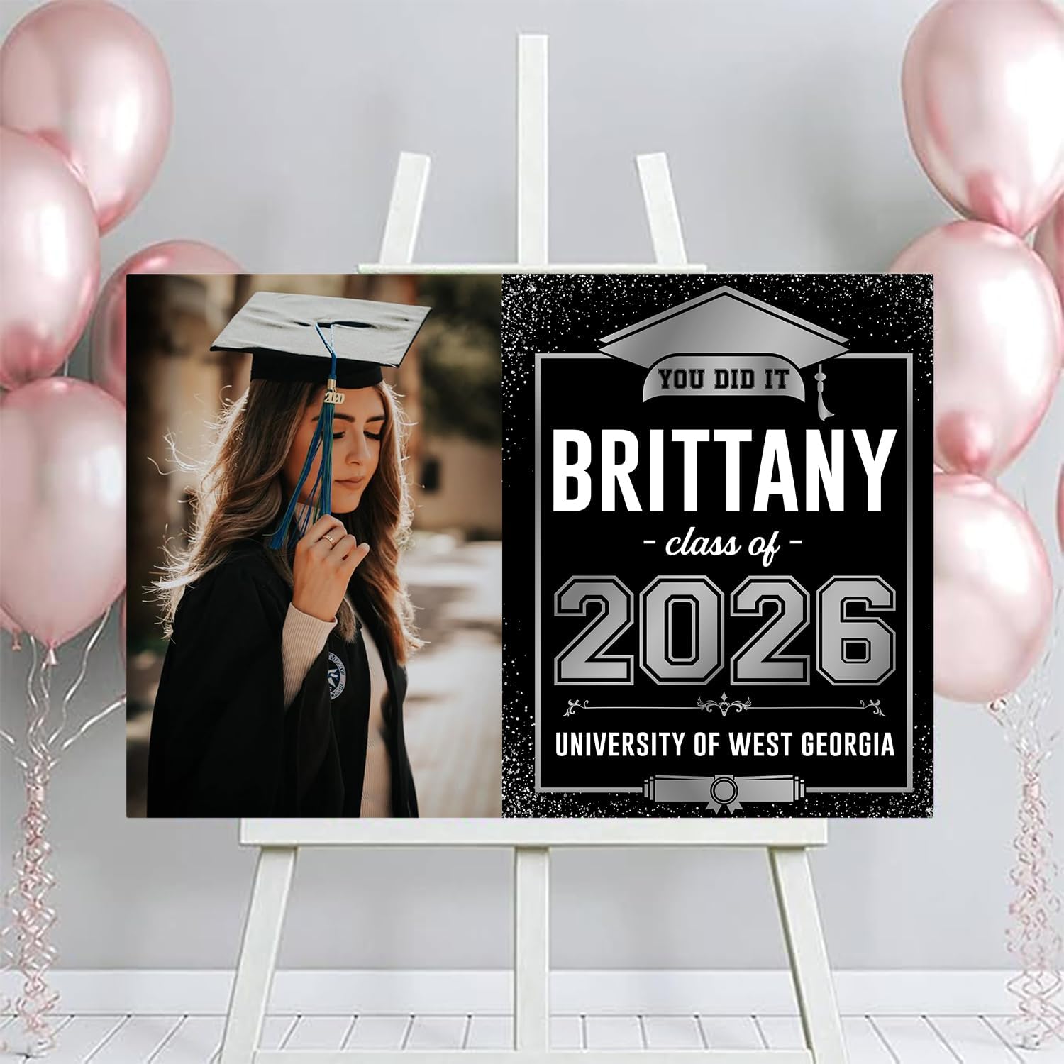 Custom Graduation Yard Sign 2026, Class Of 2026 Sign, Congrats Grad Banner, Graduate 2026 Sign, High School, Senior, College Graduation Decorations 2026, Grad Party Decorations 2026