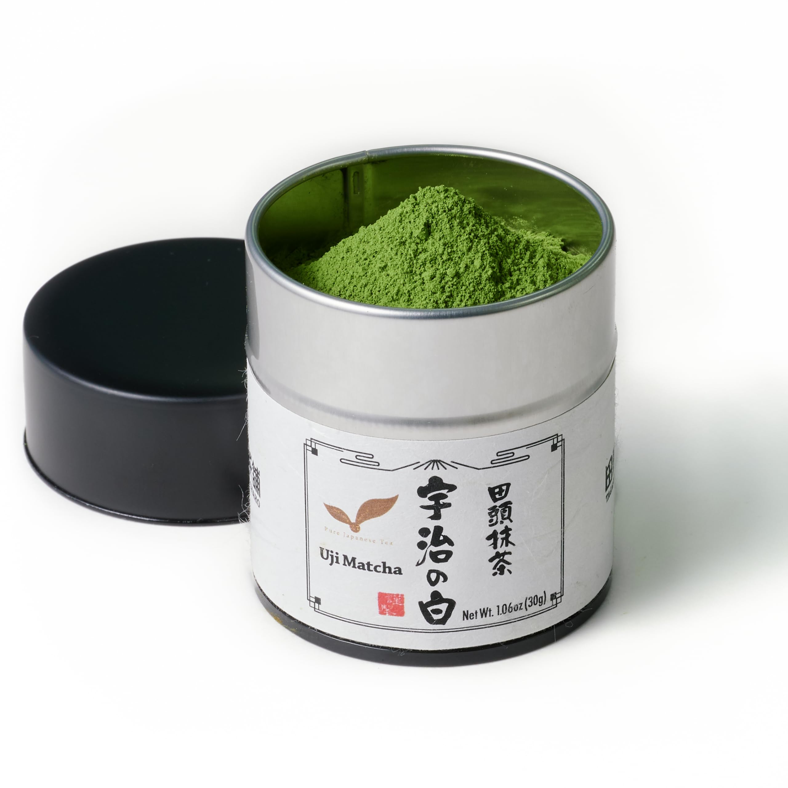 TAGASHIRA CHAHO "Uji no Shiro" Uji Matcha Green Tea Powder (30g/1.06oz) - First Harvest, Stone Milled, Authentic Ceremonial Grade, 100% Product of Japan