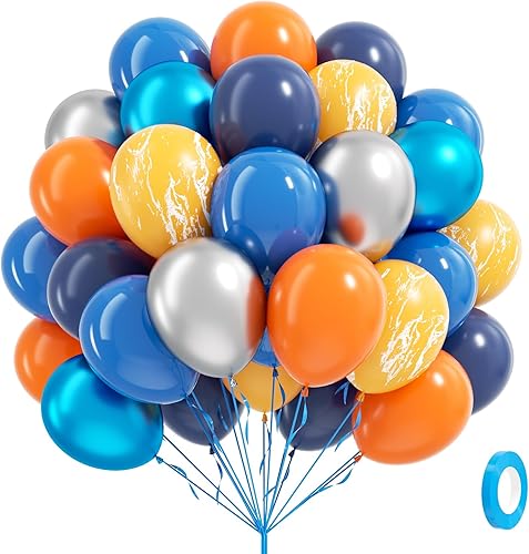 Miniatura 11 de 60 globos de 12 pulgadas, color verde salvia, azul polvoriento y amarillo pastel, globos de color azul nude y verde para baby shower, boda, Azul