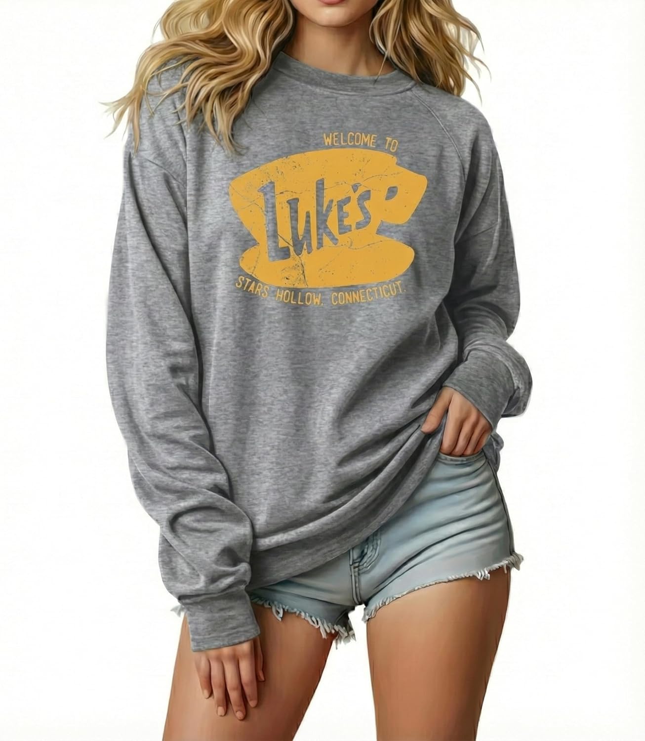 Luke's Diner Sweatshirt – Stars Hollow Inspired Pullover, Cozy Vintage Coffee Shop Hoodie, Classic 1779 Sweatshirt, Comfy Fall Aesthetic Apparel - Image 4