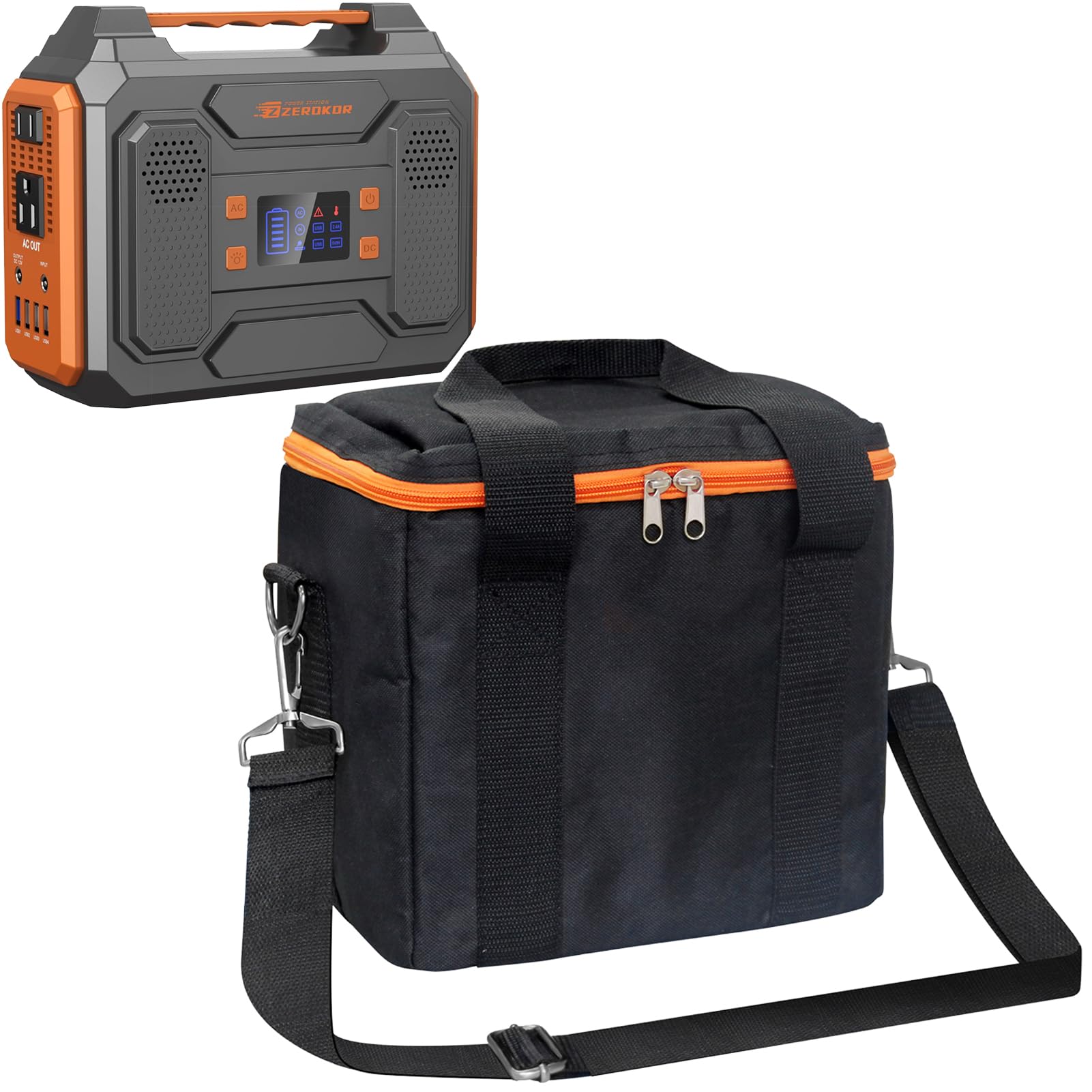 ZeroKor Portable Power Station Generator Carrying Case Compatible With R200 Power Stations (R200 Power Station Not Included) Travel Carrying for Outdoor Essentials