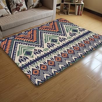 Amazon｜カーペット インディアン ネイティブアメリカン 民族柄