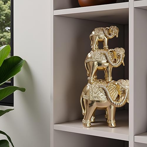 Miniatura 6 de Estatua decorativa de elefante, decoración de mesa, decoración de habitación, decoración del hogar, escultura de arte moderno, estatua de animal de