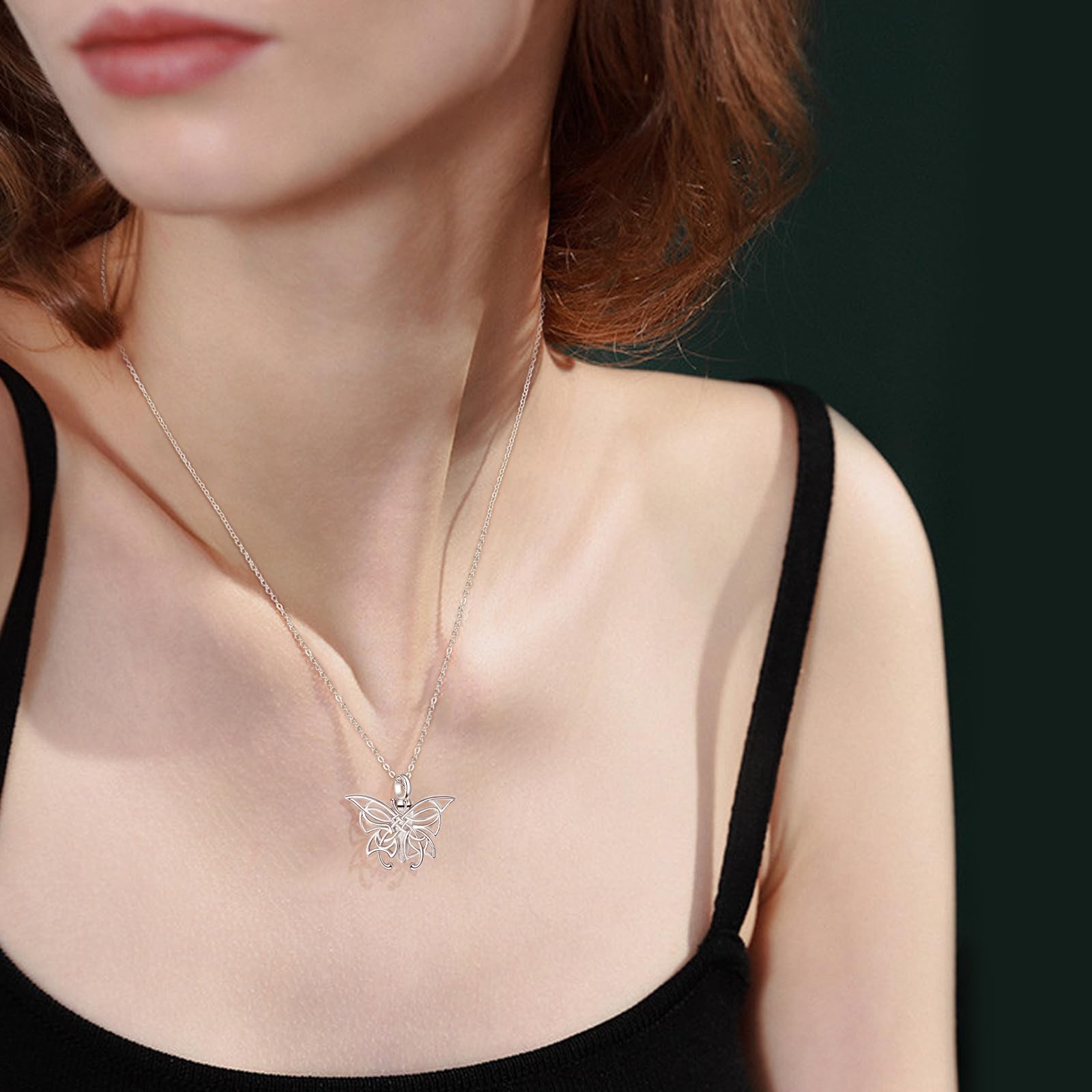 KINGWHYTE Ashes Jewellery Urn Necklace for Ashes Sterling Silver Paw Print Heart Ashes Memorial Necklace for Mum Dad Women Men with Free Engraving