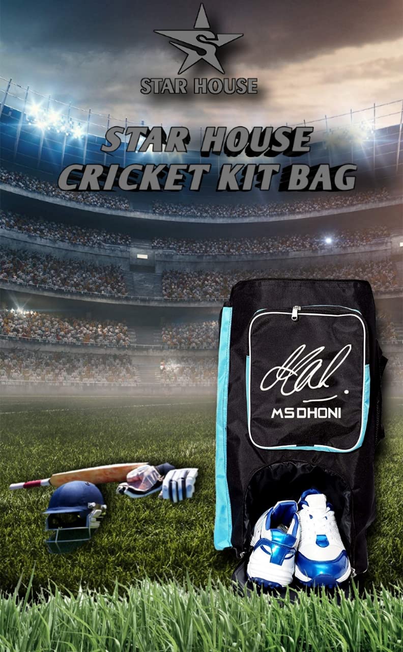 Dev Star House MS Dhoni Cricket Kit Bag with Heavy Material (Black) (B09F3LQKHL) Amazon Price History, Amazon Price Tracker