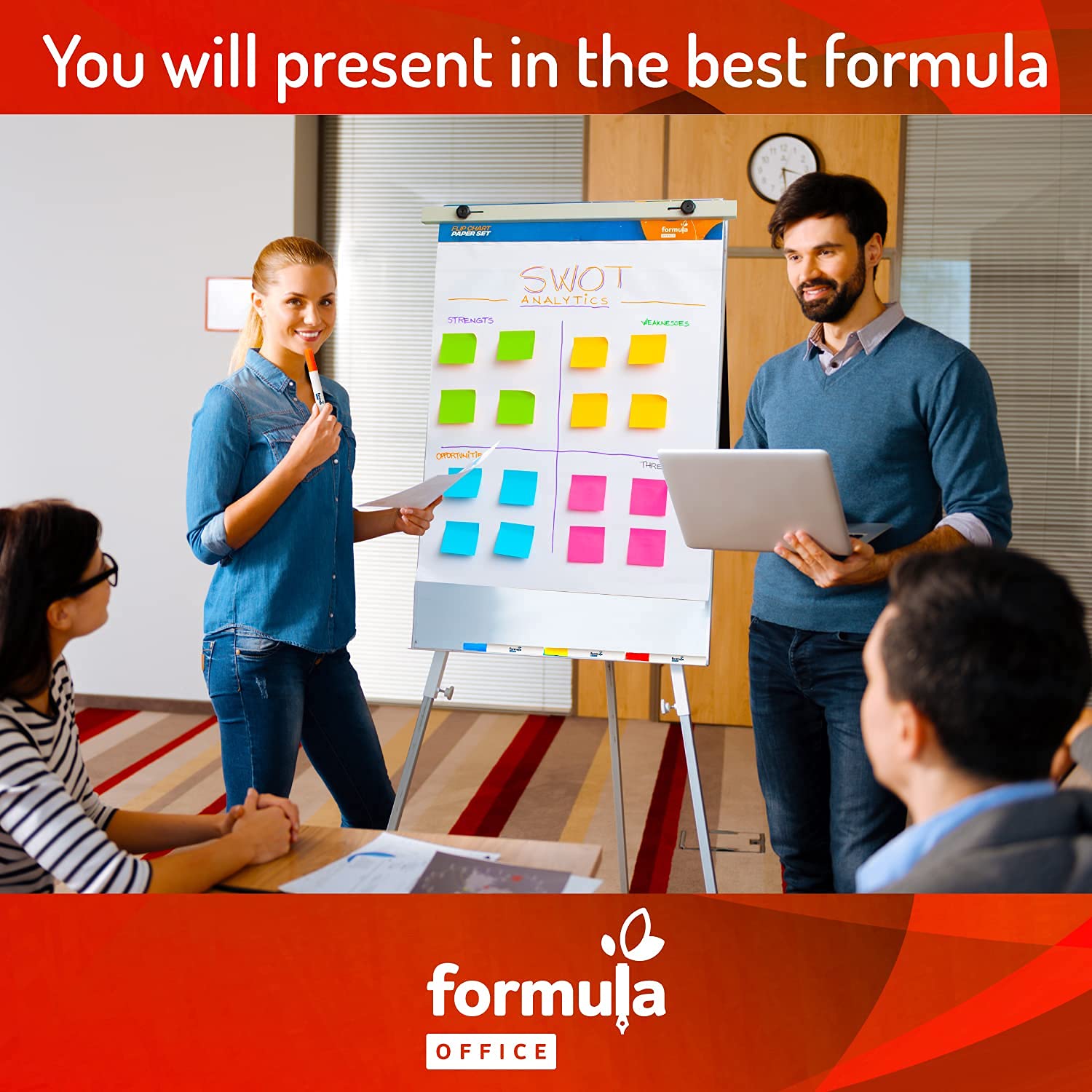 Buy Large Flip Chart Easel Pads Bundle With 3 25 x 30Inch Sticky Flip Charts, 8 Colorful Flip