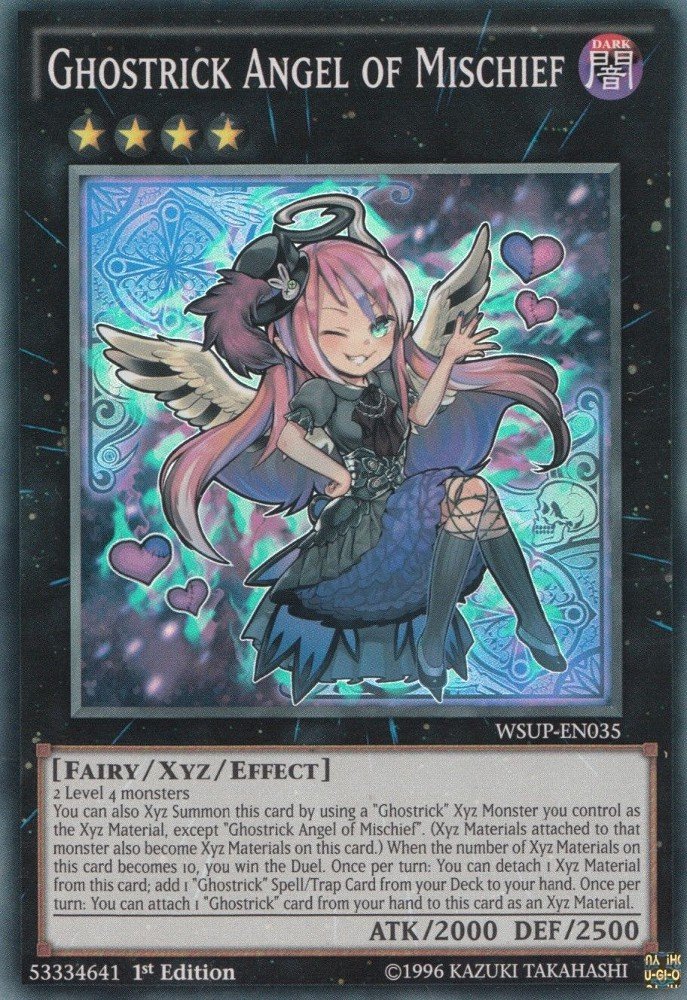 Amazon.com: YU-GI-OH! - Ghostrick Angel of Mischief (WSUP-EN035) - World  Superstars - 1st Edition