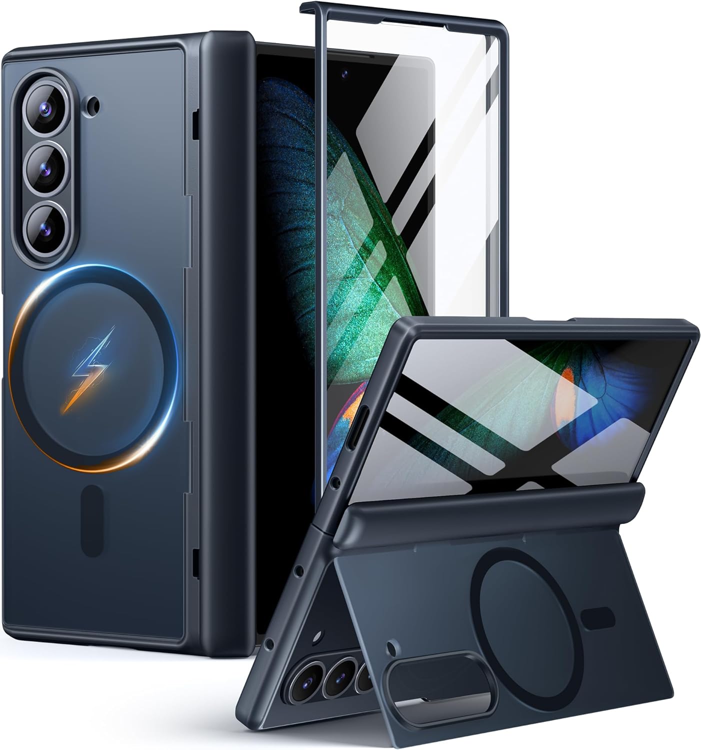 MOBOSI Galaxy Z Fold 6 Case with kickstand & screen protector