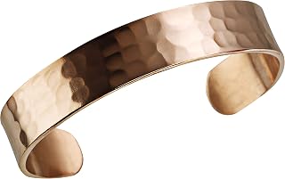 DEMMEX Hand Crafted Thickest 100% Turkish Hammered Copper Unisex Cuff Bracelet, 1.5mm Thick Solid Uncoated Pure Copper, Reduce Joint Pain, Inflammation & Stress
