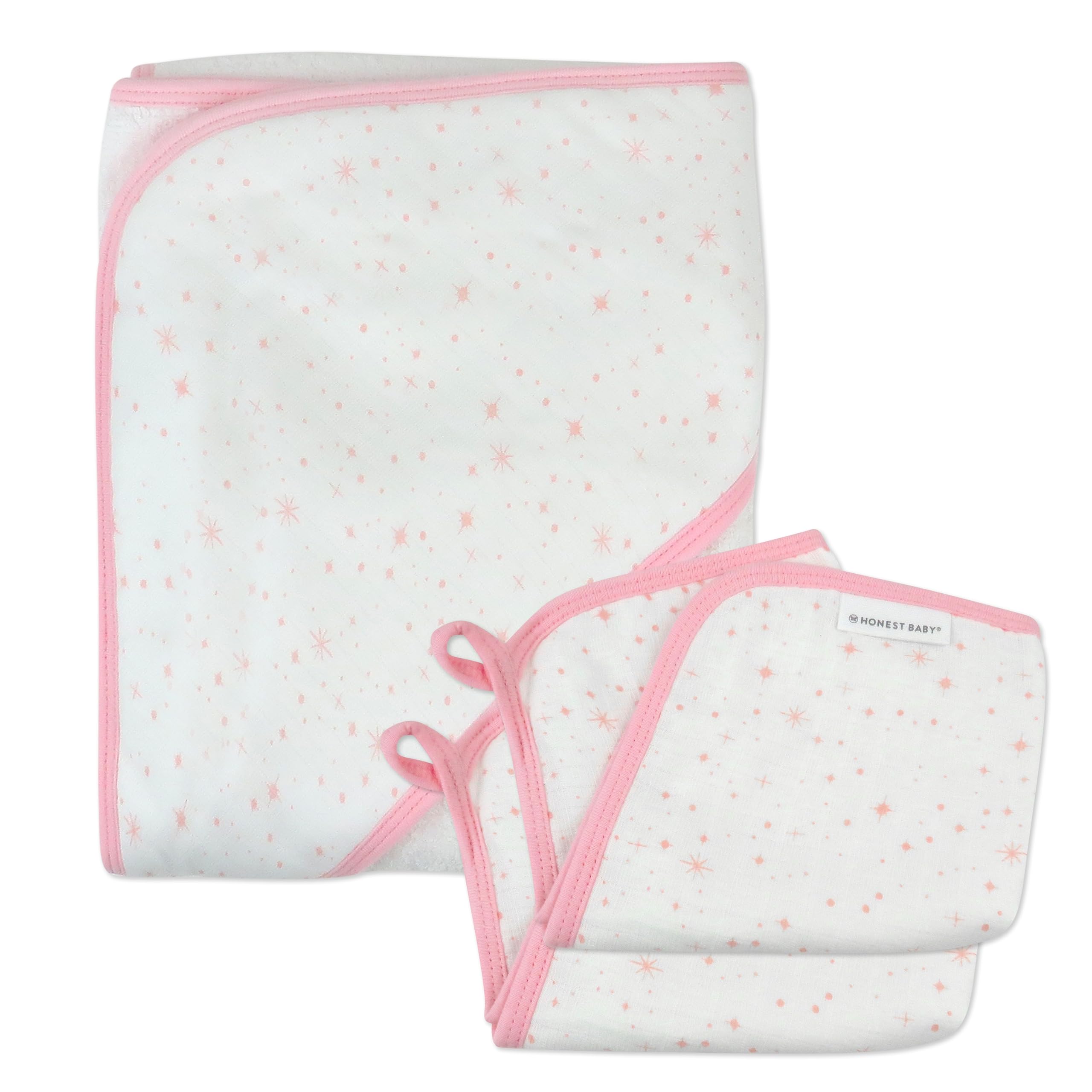 Serviettes à capuche bébé en coton bio, cadeau de naissance idéal