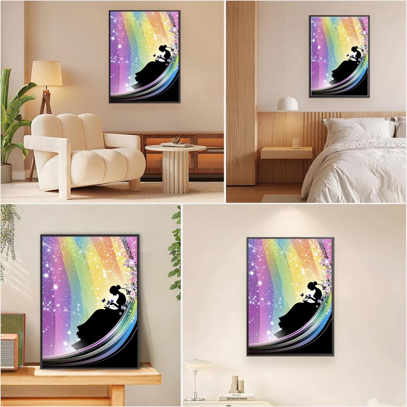 Diamond Painting Traum, Farbe Diamond Painting Erwachsene 5D Runder Full Drill Diamond-painting, DIY Bastelset Kreativ Set für Erwachsene, Crystal Art Home Wand Dekor, Geschenke 70x100cm, Model853