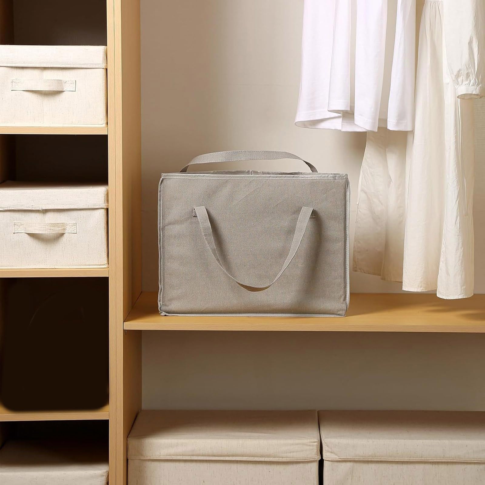 Bolsa de almacenamiento de ropa colgante que ahorra espacio, nizer de poliéster duradero para espacios pequeños, solución de almacenamiento de armario, accesorio versátil para perchero, organizador de