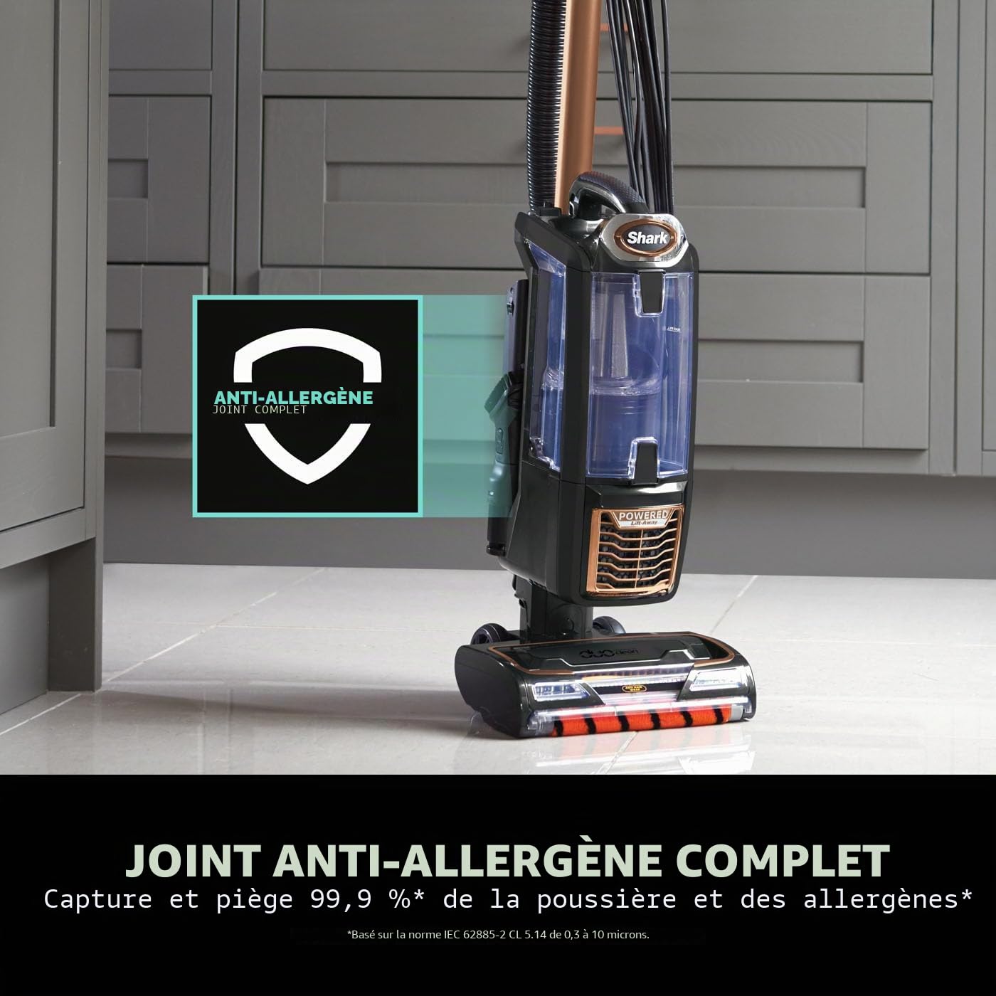 Shark NZ850UK Aspirateur Noir/Cuivre