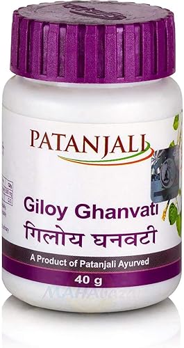 Patanjali giloy ghan vati 60 pestañas paquete de 3