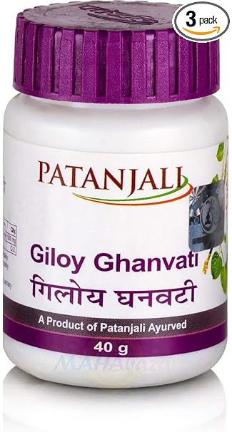 Patanjali giloy ghan vati 60 tab Pack of 3