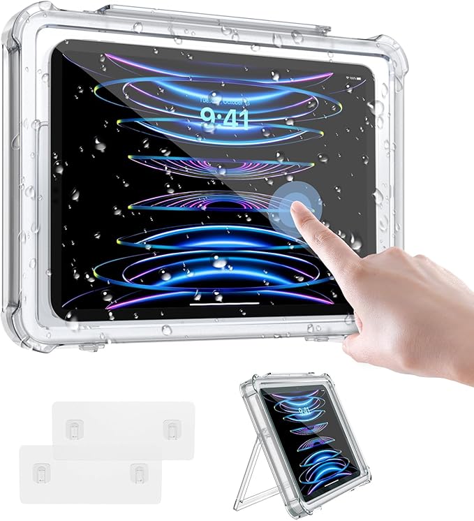 MoKo Shower Tablet Holder, Waterproof Shower iPad Holder