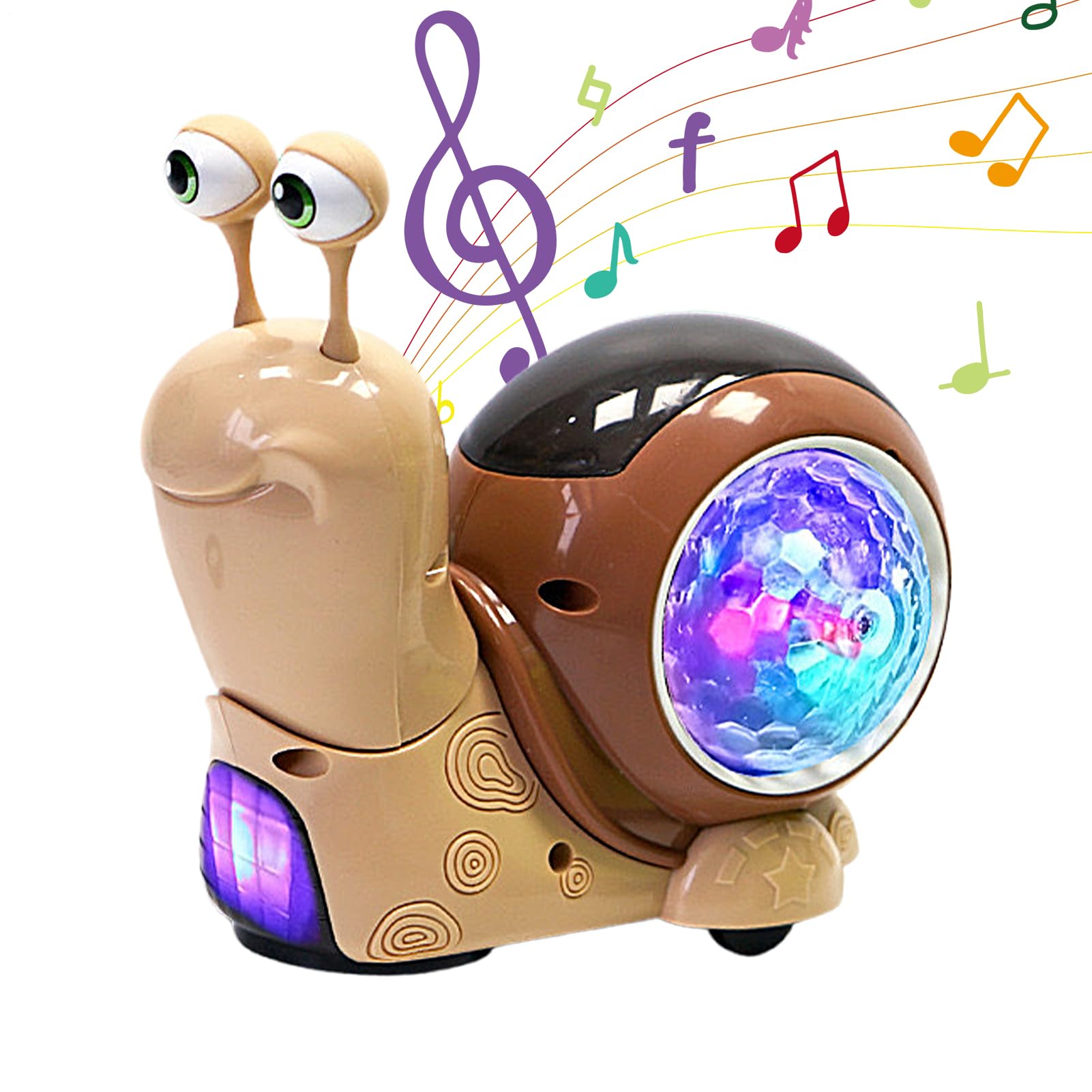 Glowing Snail Toys For 1 + Year Old, Interactive Crawling Snail Toy With Music & Light, Fun Sensory Toy For 1+Year Old Boys & Girls - Image 6