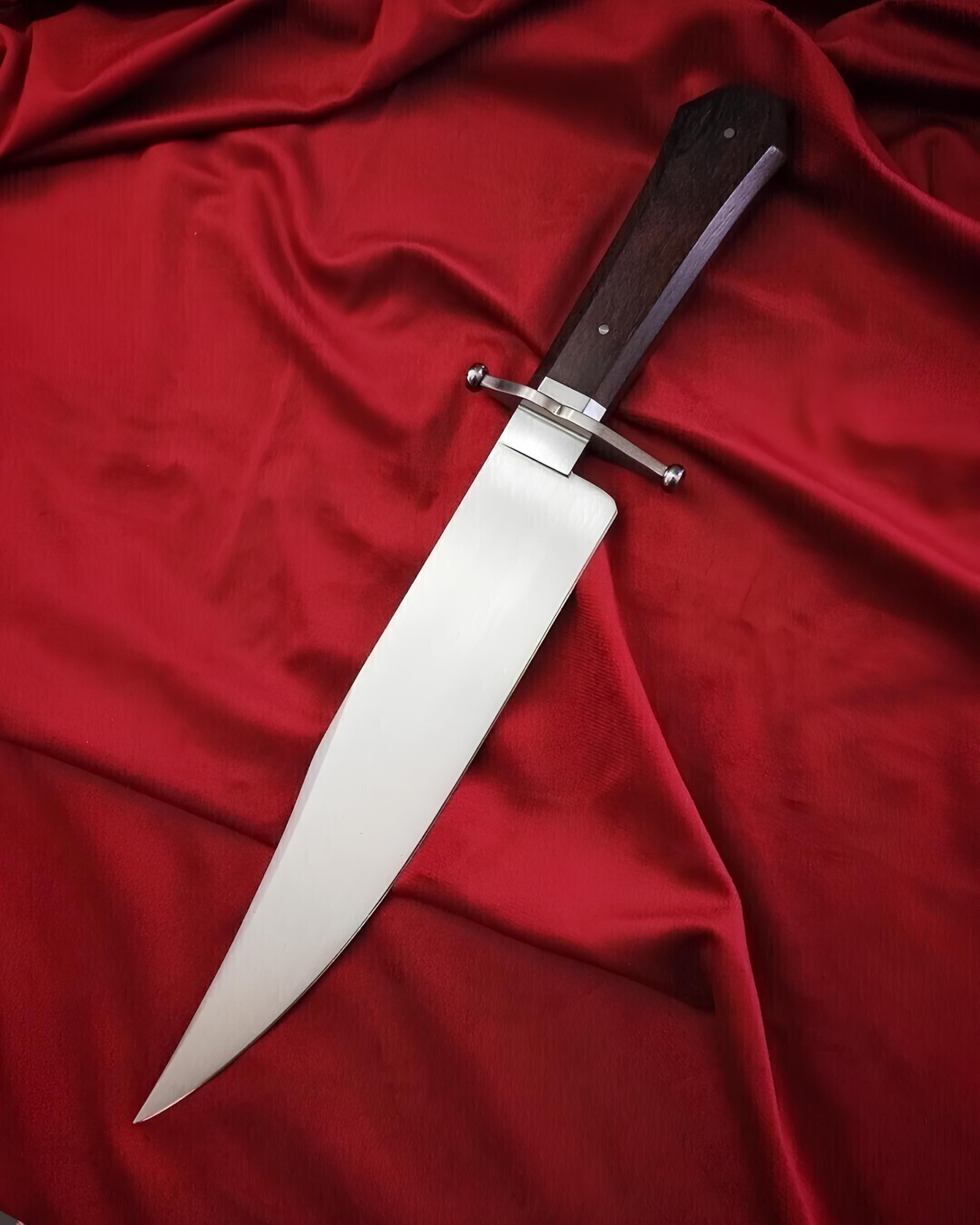 Skokie Knives Blank Blade – DIY Damascus Steel Knife Blade for Custom Handle – Full Tang Fixed Blade for Knife Making, Hunting, Survival & Outdoor Use