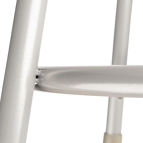 Miniatura 9 de National Public Seating taburete color gris de acero con asiento rígido de 18 pulgadas, 17, gris, 1