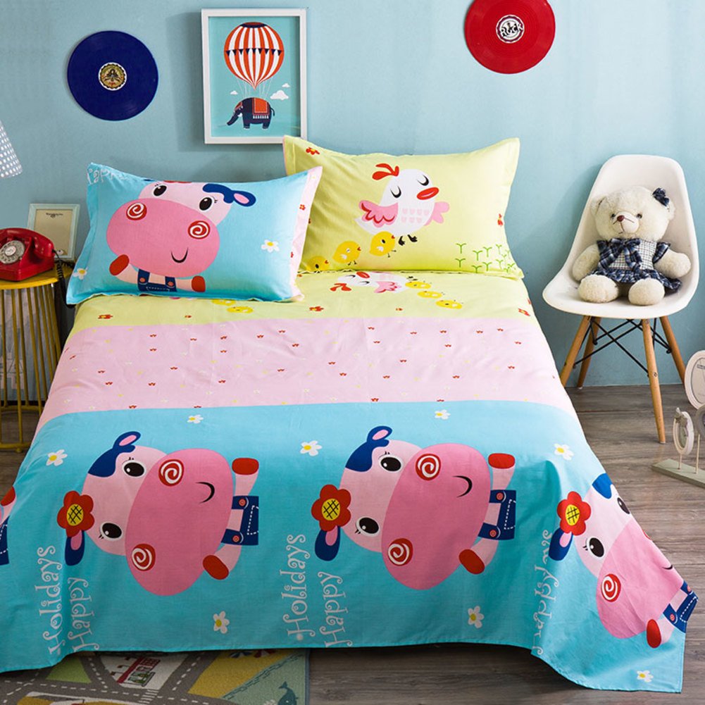 Feuilles de coton de qualité supérieure pour lit enfants au format 160x230