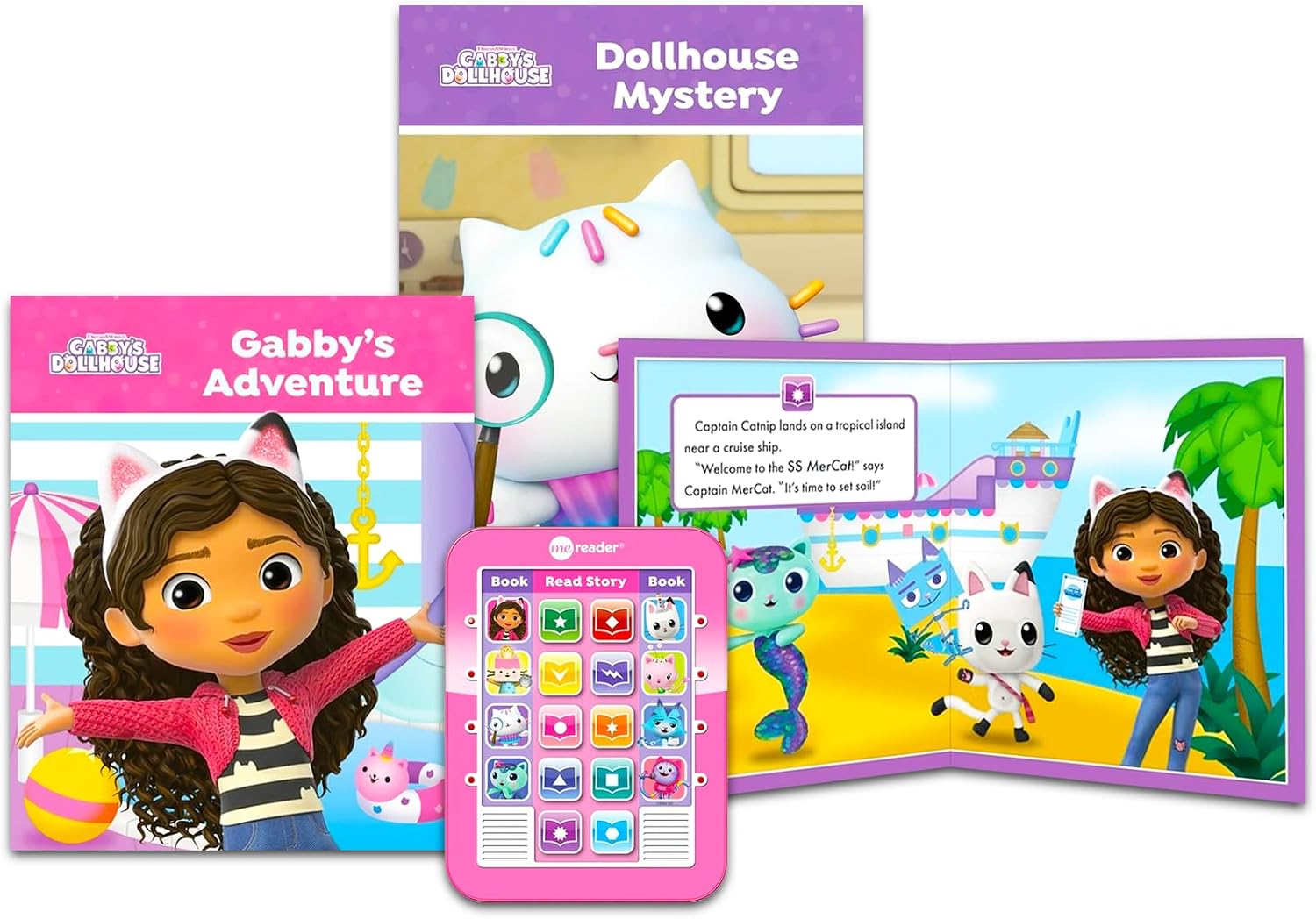 Gabby's Dollhouse Me Reader Electronic Reader 8 Book Bundle - Gabby's Dollhouse Books for Toddlers, Babies Featuring with Coloring Book, Stickers, More | Dreamworks Gabby's Dollhouse Learning Toys