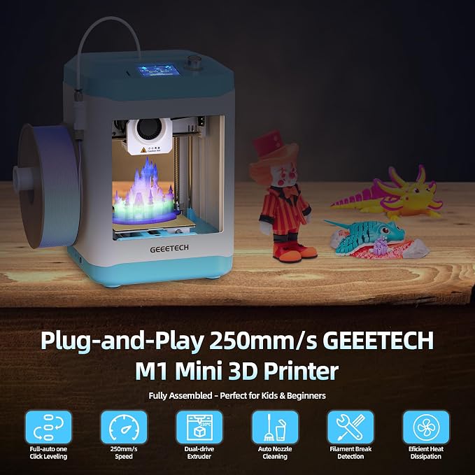 Impresora 3D Geeetech para principiantes y niños miniatura 2