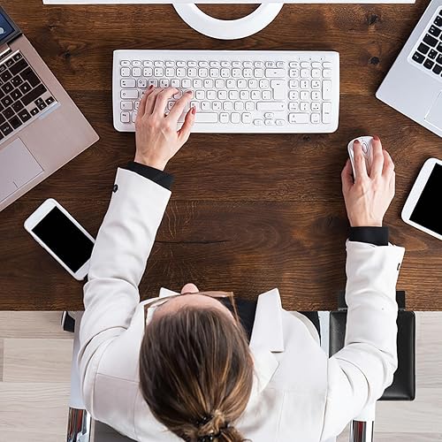 Miniatura 6 de ETHU Bandeja extensora ergonómica de escritorio, 25.5 x 11.4 pulgadas, bandeja plegable de gran tamaño para cajón para teclado, soporte para