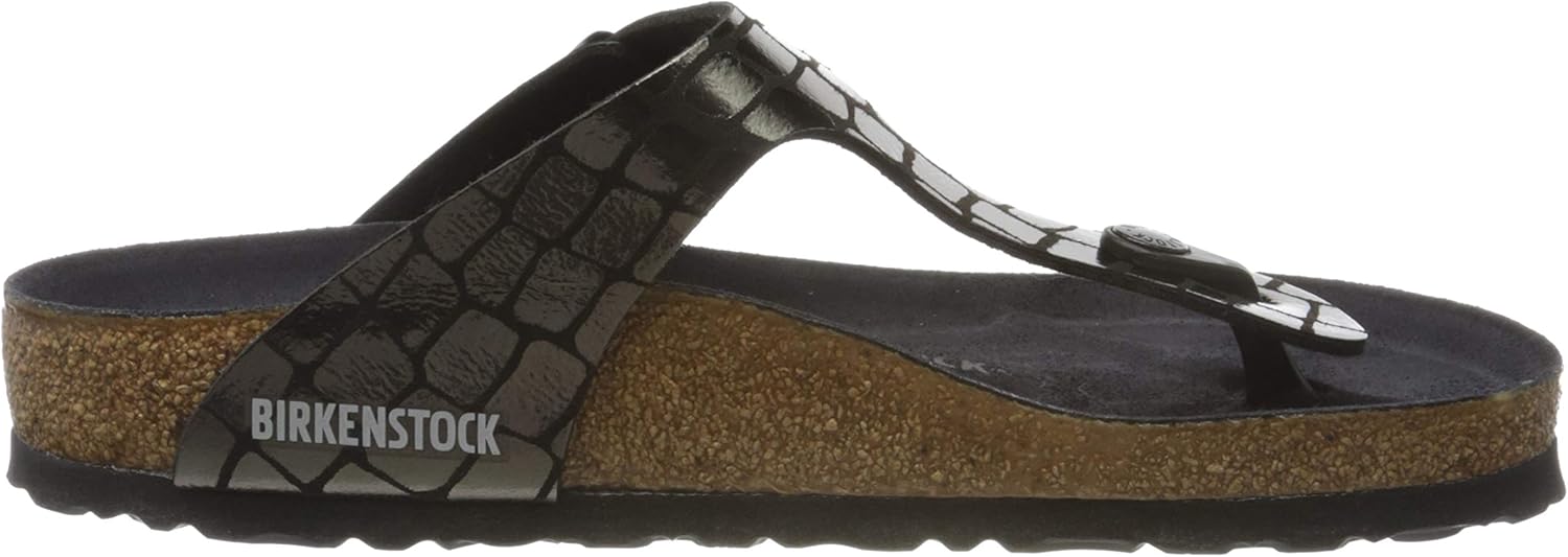 Birkenstock Gizeh Sandals, Brown/Grey, 35 EU 39 EU Narrow Black