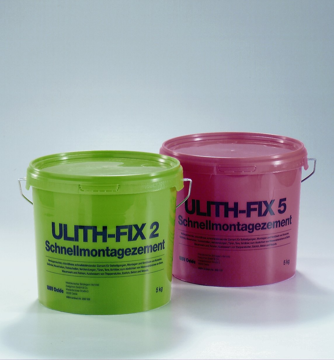 Ulith Fix-5 - Mortero de montaje rápido resistente al agua, 15 kg, color rojo, fijación en 5-7 minutos, soporta después de 15 minutos, para interior y exterior