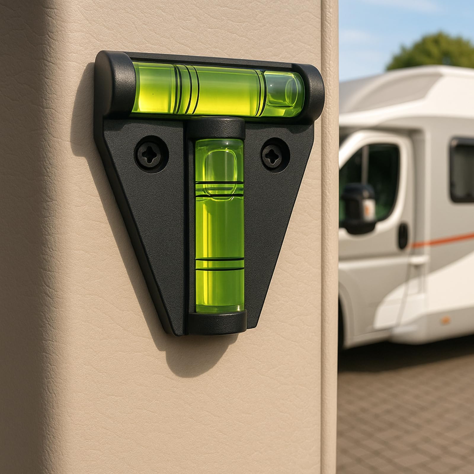Livello Rimorchio,Livella a Bolle Adesivo per Livellamento - Strumento Inclinometro per Livellamento Veicoli Barche Autocaravan Viaggi Stradali Campeggio