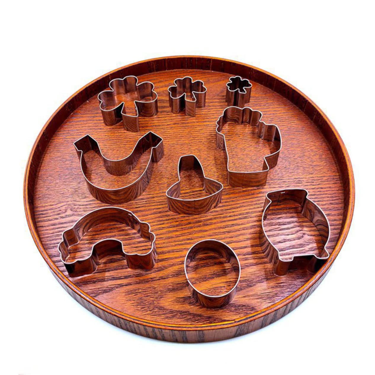 DECHOUS 5 Sätze Blatt-ausstechformen Mini Fallen Ausstechformen Dinosaurier-ausstechformen Keksform Ostern Easter Cookie Cutters Keksausstecher Zum Backen Backzubehör Silver 8 Stücke * 5