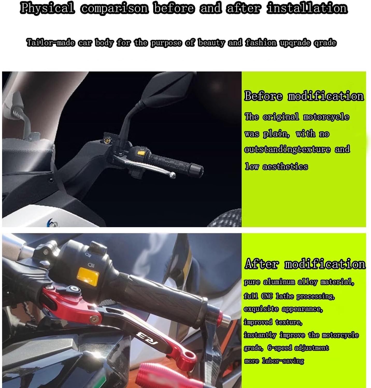 XIAXIA For YZF R3 YZFR3 2025 ハンドルレバー yzf-r3 2024-2025 バイクアクセサリー 折り