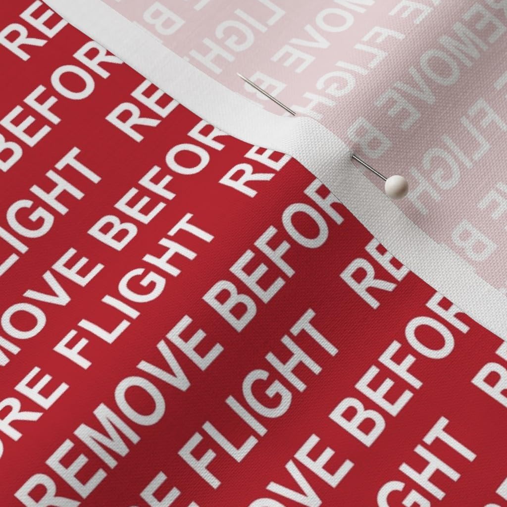 Spoonflower Fabric - Flight Aviation Pilot Airplane Text Printed on Petal Signature Cotton Fabric by The Yard - Sewing Quilting Apparel Crafts Decor