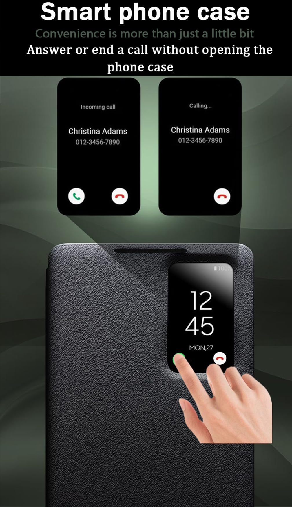 Custodia Intelligente in Pelle per Samsung Galaxy S25 Ultra. Flip/Fondina/Addormentato/Riattiva. Cover per Samsung S 25 Ultra