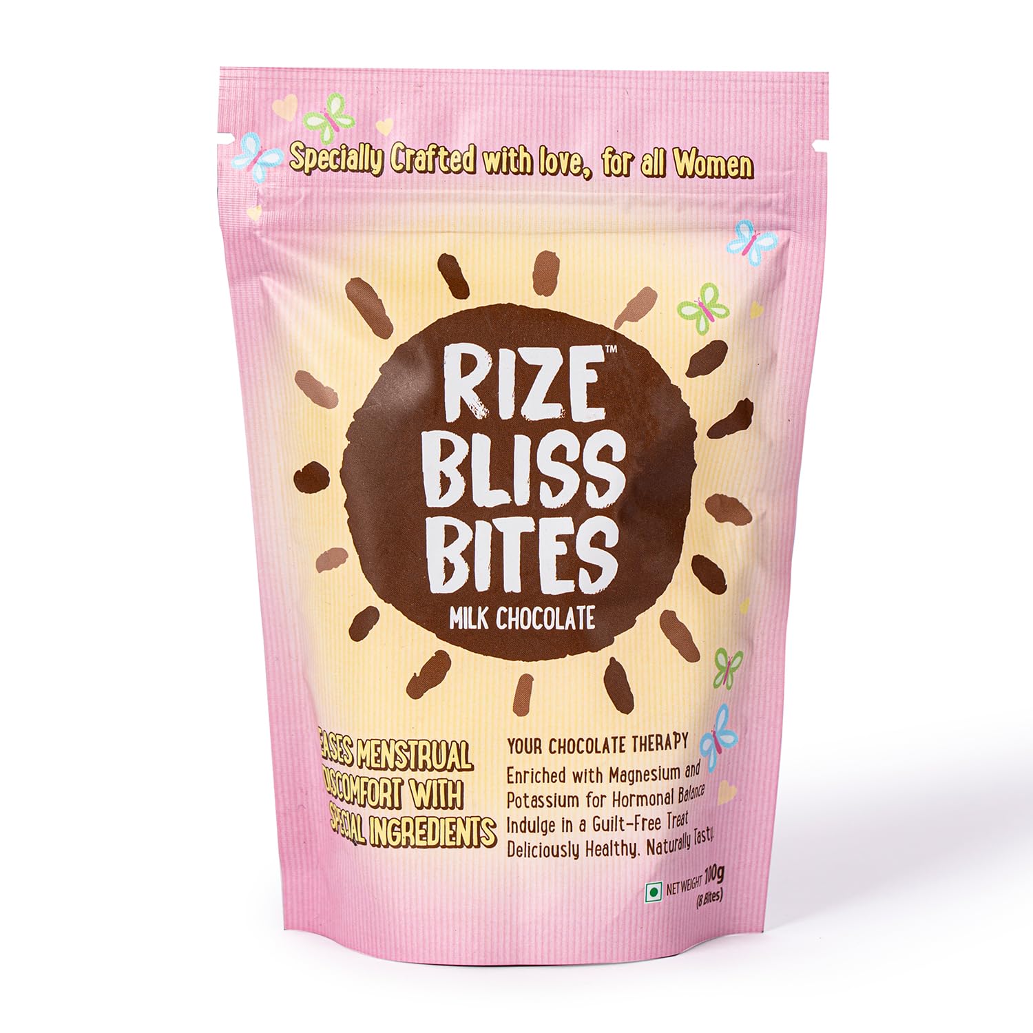 RIZE Bliss Bites - Sugar-Free Milk Chocolate for Period Cramp Relief | As seen on Shark Tank India |Natural Blend of more than 10 Herbs | Enhanced with Magnesium & Potassium for Hormonal Balance | Milk Chocolate Flavour | Naturally Sweetened | Satisf (B0CT1BDKYW) Amazon Price History, Amazon Price Tracker