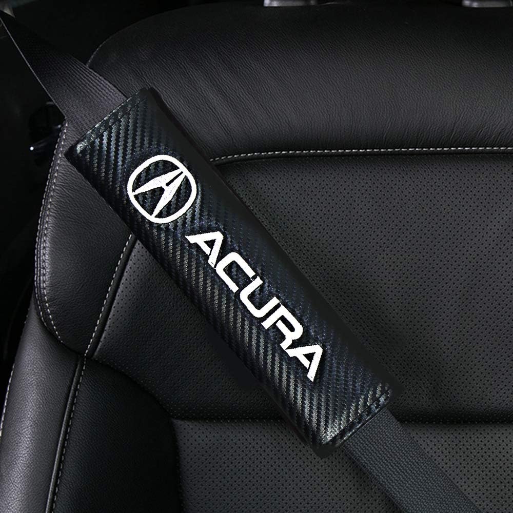 ANKOYS 2Pack Car Seat Belt Cover Pad Carbon Fiber Embroidered Shoulder Protector Pad Belt Strap Cover Seatbelt Cover Neck Pads for Adult Children : Automotive