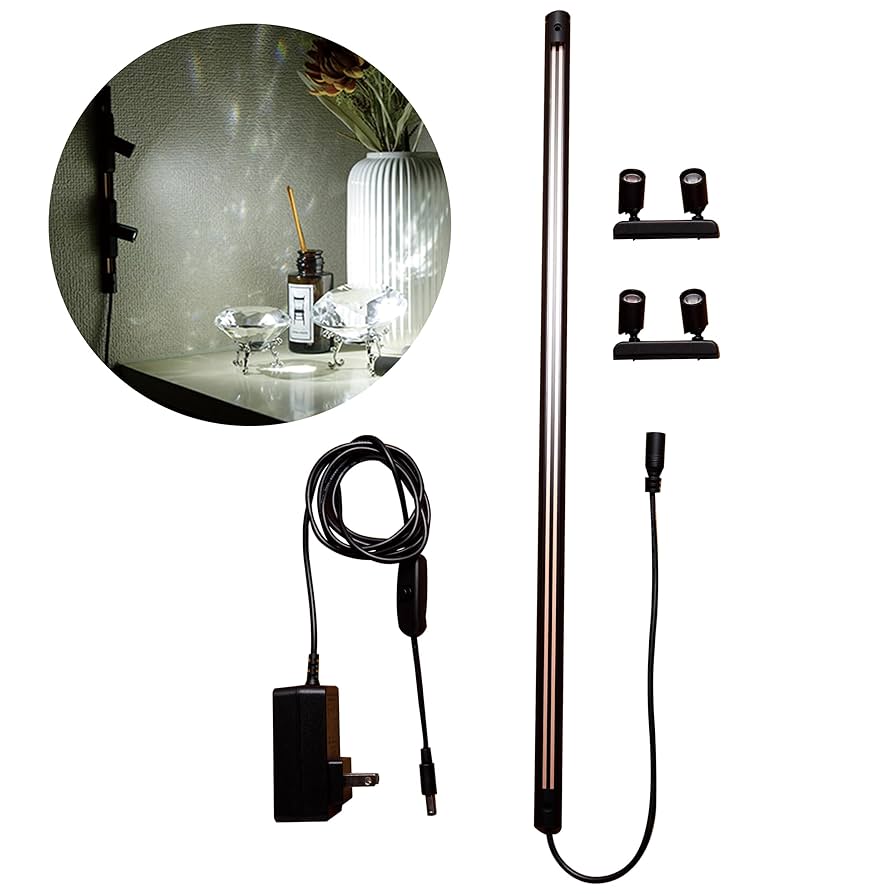 マグネットレールライト｜極小スポットライト 磁石で楽々ライトアップ（21㎝レール Amazon.co.jp : 【ANTEL マグネットレールライト】｜極小