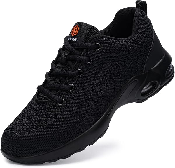 DYKHMILY Chaussures de Sécurité Hommes Femmes Légère Chaussures de Travail Confortable Basket de Securite Embout Acier Chaussures Chantiers Industrie Amorti Respirante - 5