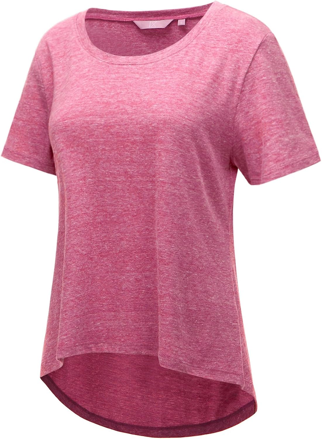 Regna X Women Short Sleeves Flare Tunic Tops for Leggings Flowy Shirt (Maternity/Plus Size/Standard Sizes)