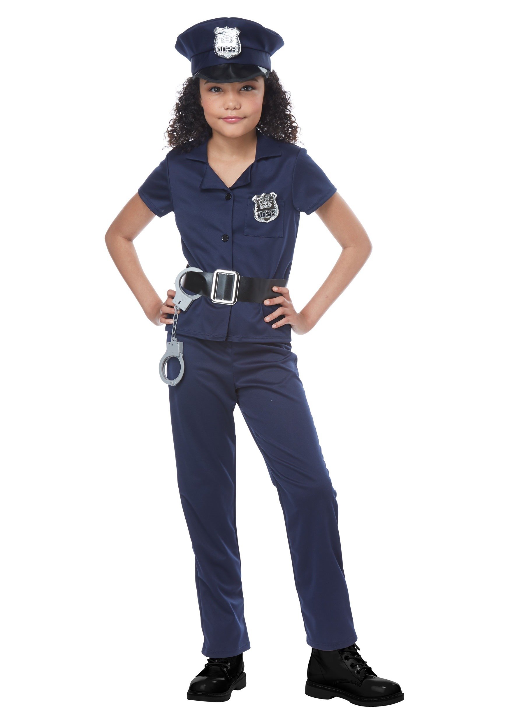 California Costumes Girls Cute Cop Medium