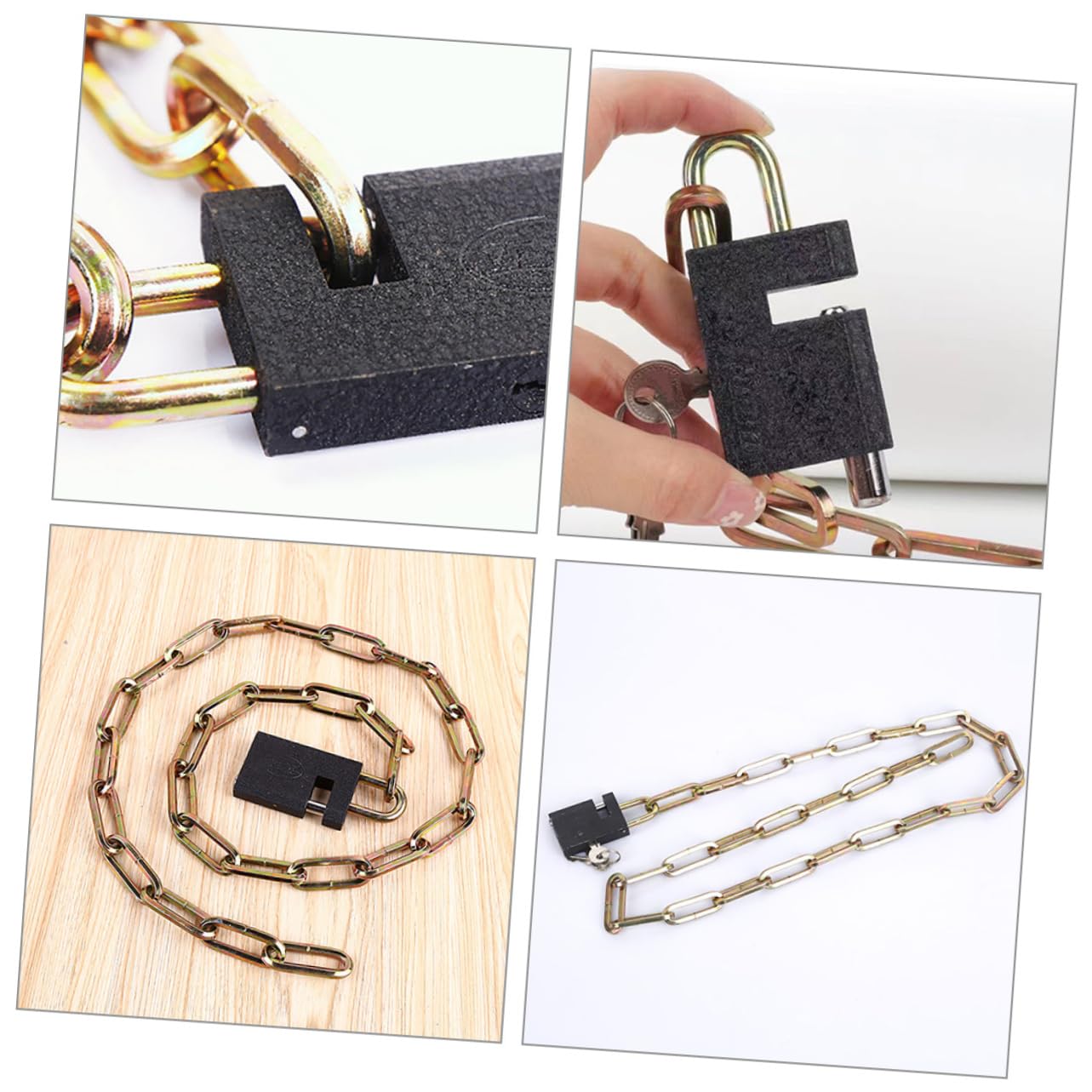 Catena Di Sicurezza Per Bici Blocco Antifurto Resistente Lucchetto Portatile Per Biciclette e Versatile e Adatto Per Attrezzature Sportive e Valigie