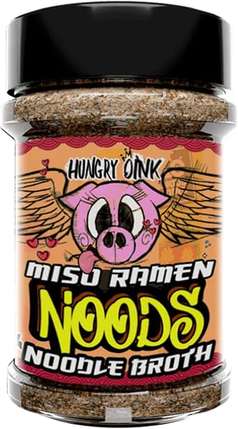 Angus & Oink | Miso Ramen Noodle Broth Seasoning | Ultimate Umami Flavor | مرق أصيل مستوحى من اليابان | مثالي للمعكرونة والخضروات والبروتين | خالي من الغلوتين | 200 جرام