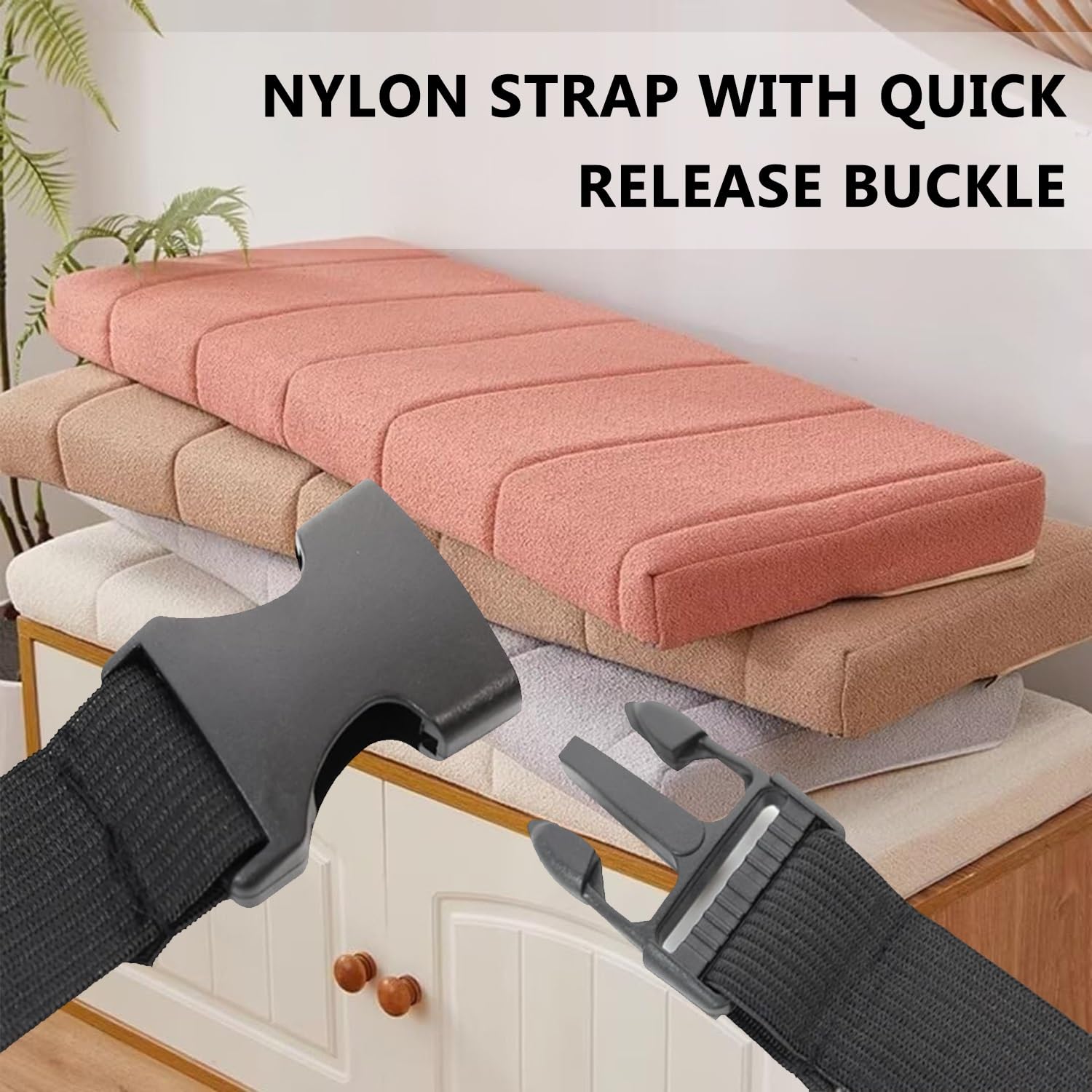 Coussins De Banc De Jardin Lot De 2-Coussin De Banquette De Jardin Anthracite Melange Tissu 598991 87954113