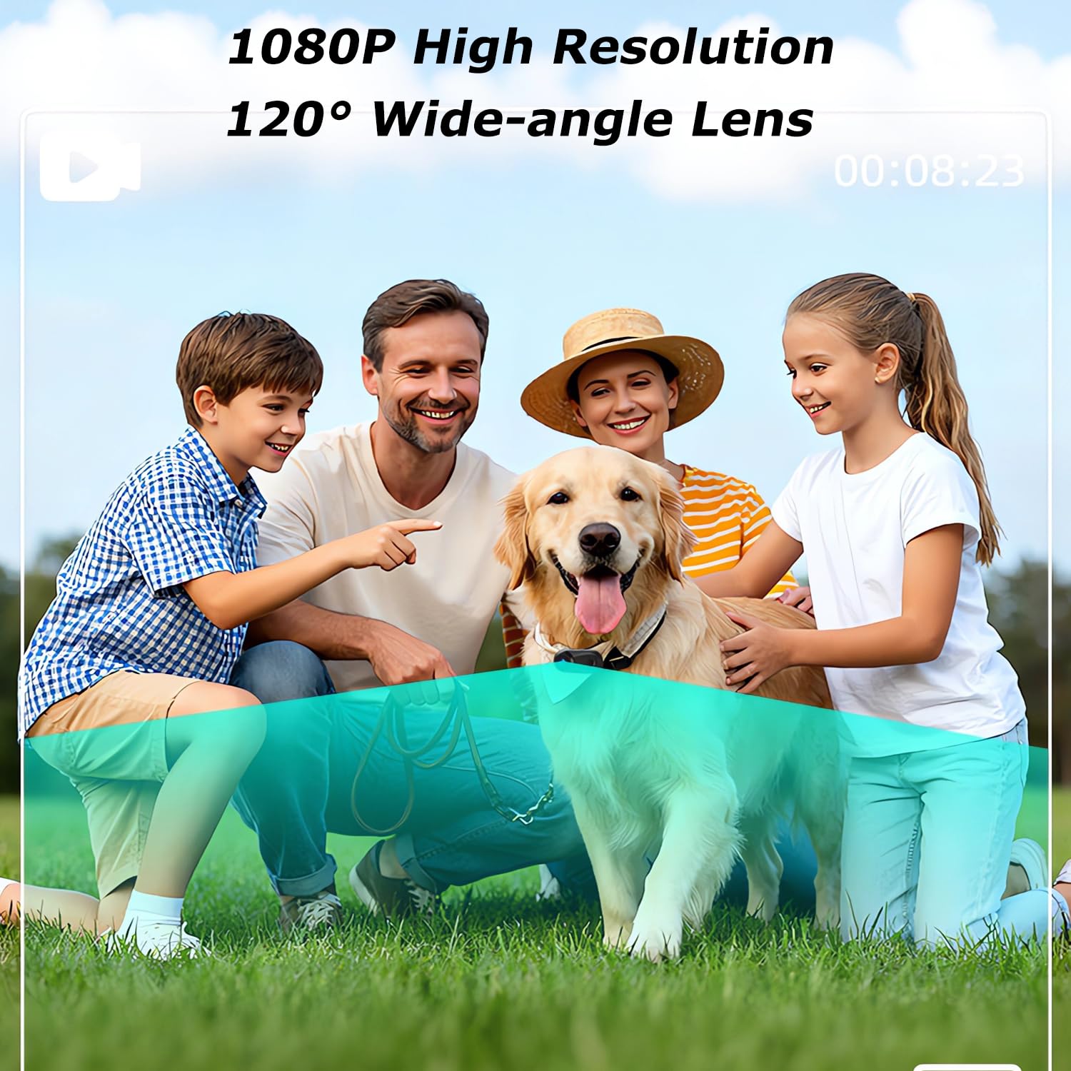 SHMIZZ Mini Action Cam 1080P, Telecamera Sportiva Fotocamere Corporali e Scheda di Memoria 32GB, Mini Vlog Pocket Body Cam Fotocamera Sport,120° Grand Angle con Registrazione Audio e Video