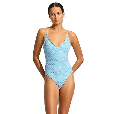 Seafolly Daydreamer V Neck One Piece Women