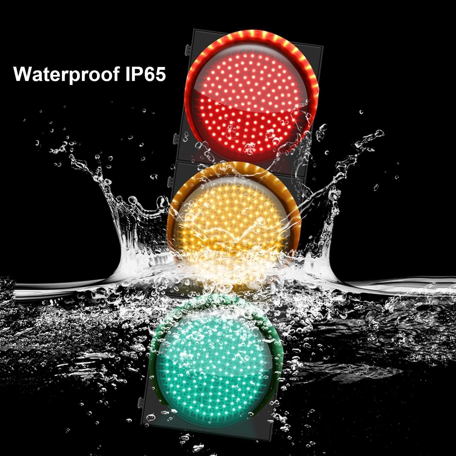 Sygnalizator świetlny LED 200 mm (8 cali), czerwone/żółte/zielone światło stopu ze zdalnym sterowaniem, przemysłowy sygnalizator świetlny drogowy(DC12V)
